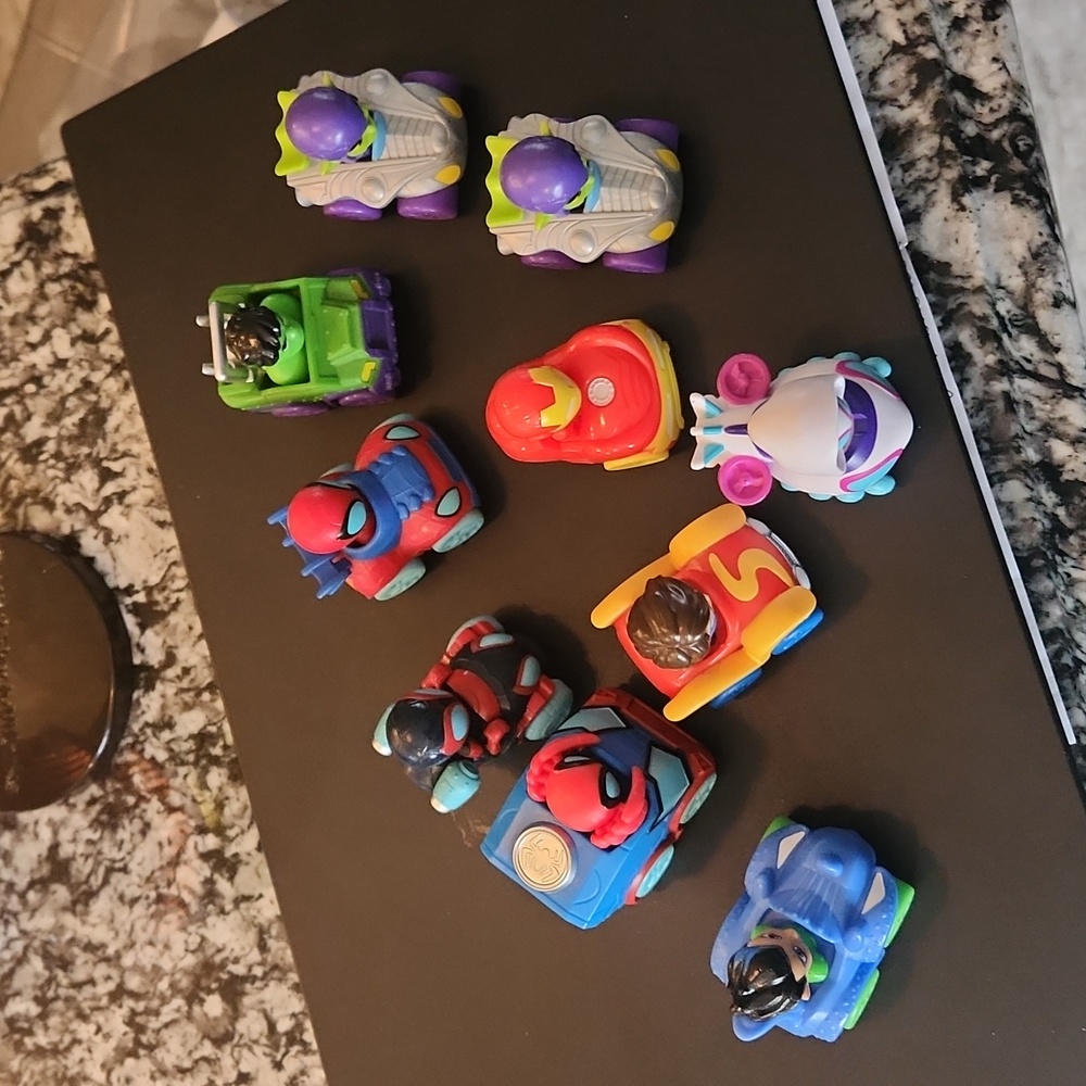 Set of 10 Spider-Man Cars (Spidey and Friends)